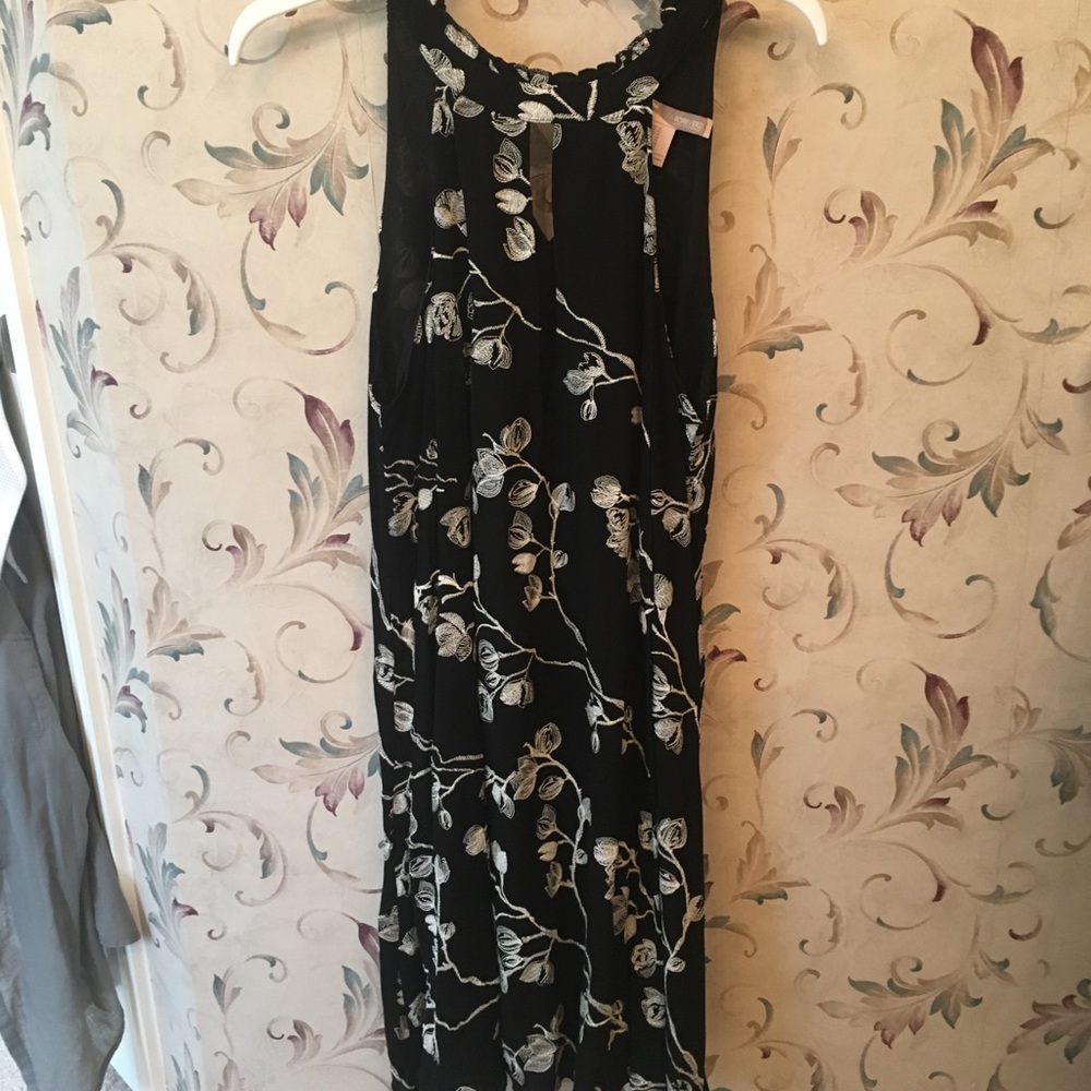 Forever 21 black flower dress